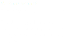 Achievement Achieving the expected results! Establishing performance review focusing on performance of objectives to ensure strategy delivery.